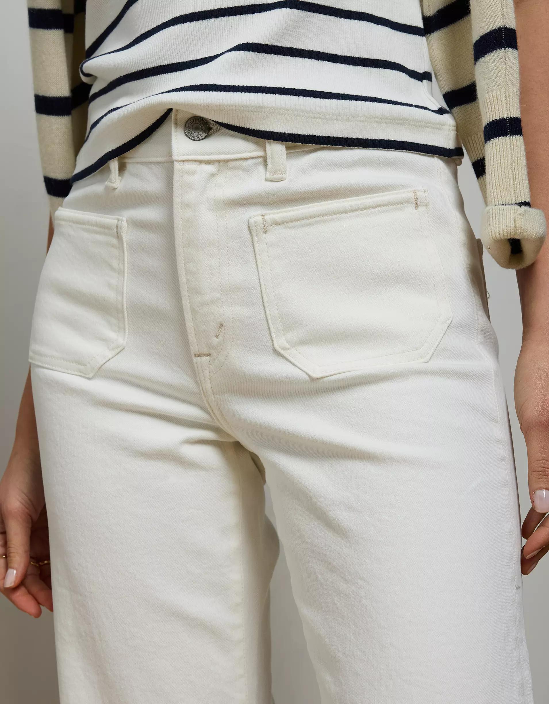 AE77 Premium Bootcut Crop Jean Product Image