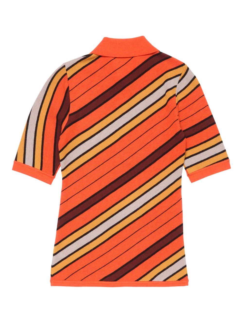 striped polo shirt Product Image