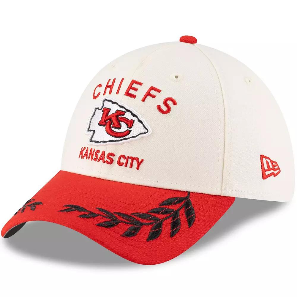 Men's New Era  Cream/Red Kansas City Chiefs 2025 NFL Draft 39THIRTY Flex Hat, Size: Large/XL, Beige Product Image