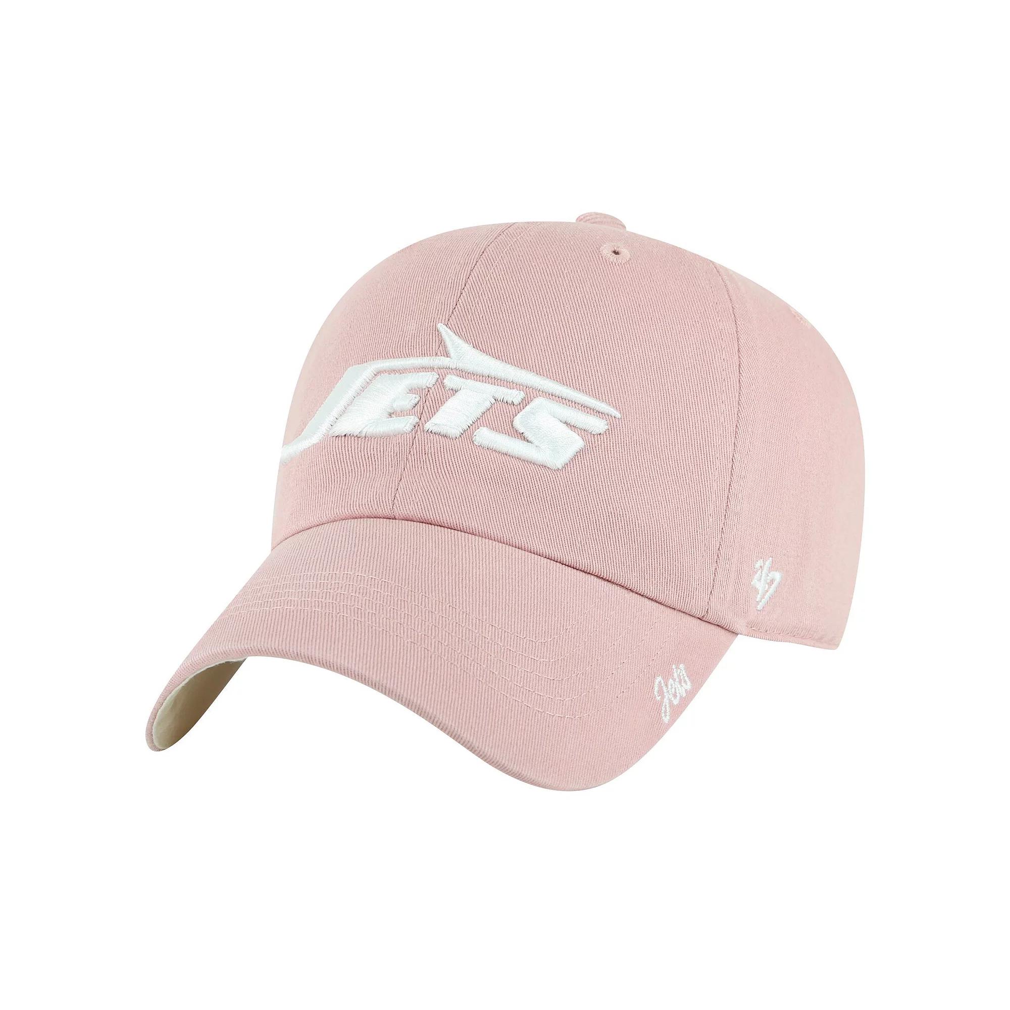 Women's '47  Pink New York Jets Ballpark Cheer Dusty Rose Clean Up Adjustable Hat Product Image