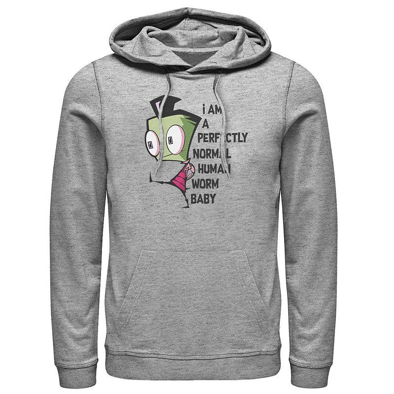 Men's Nickelodeon Invader Zim And Gir Watercolor Portrait Logo Graphic Hoodie,  Product Image
