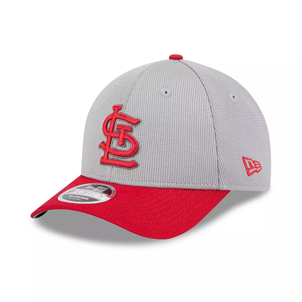 Mens New Era Gray/Red St. Louis Cardinals 2025 Batting Practice 9FORTY M-Crown Adjustable Hat Product Image