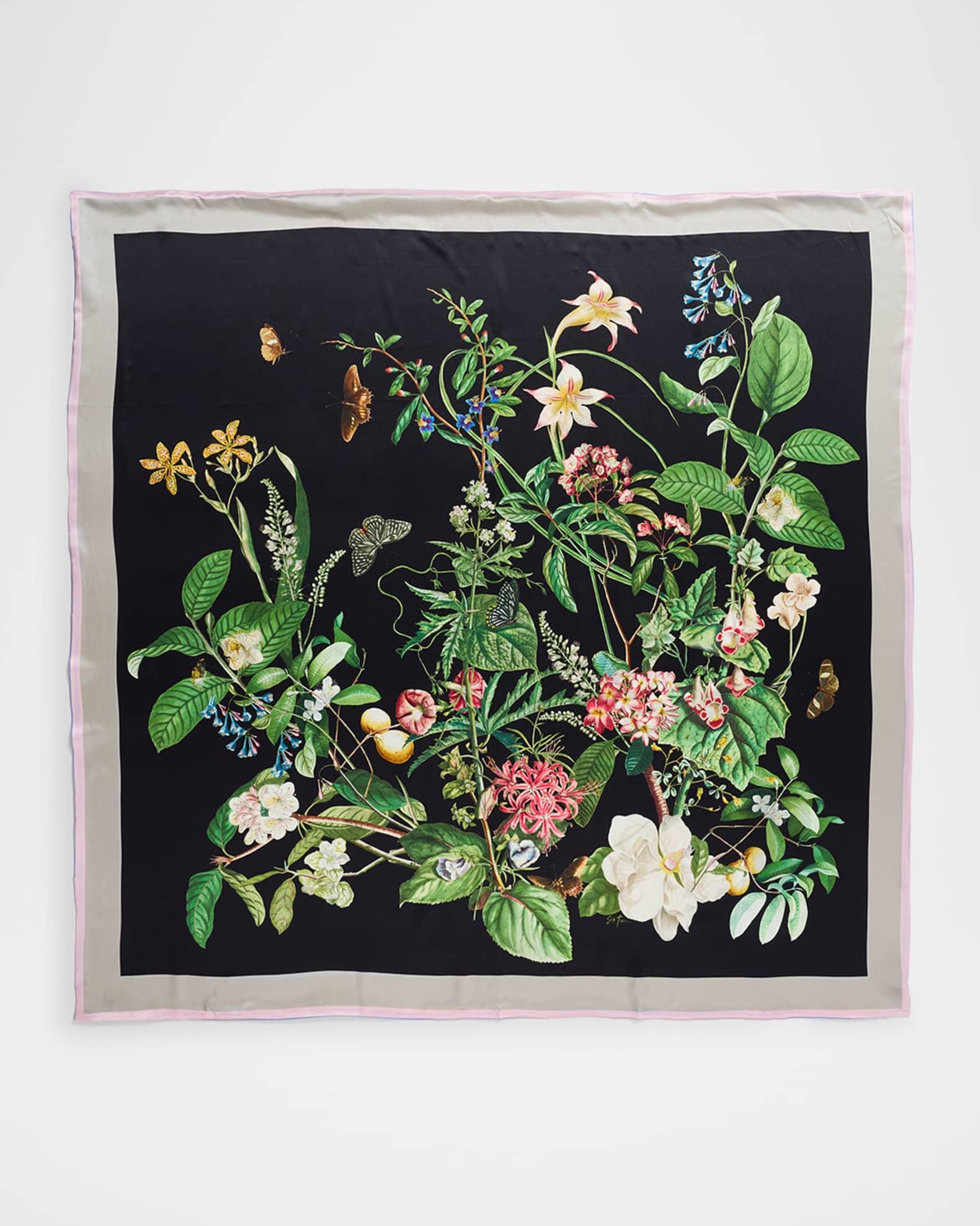 Ava Double-Sided Silk Scarf Product Image