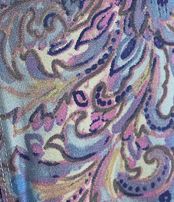 Intro Knit Jersey Scoop Neck 3/4 Sleeve Flare Hem Top Product Image