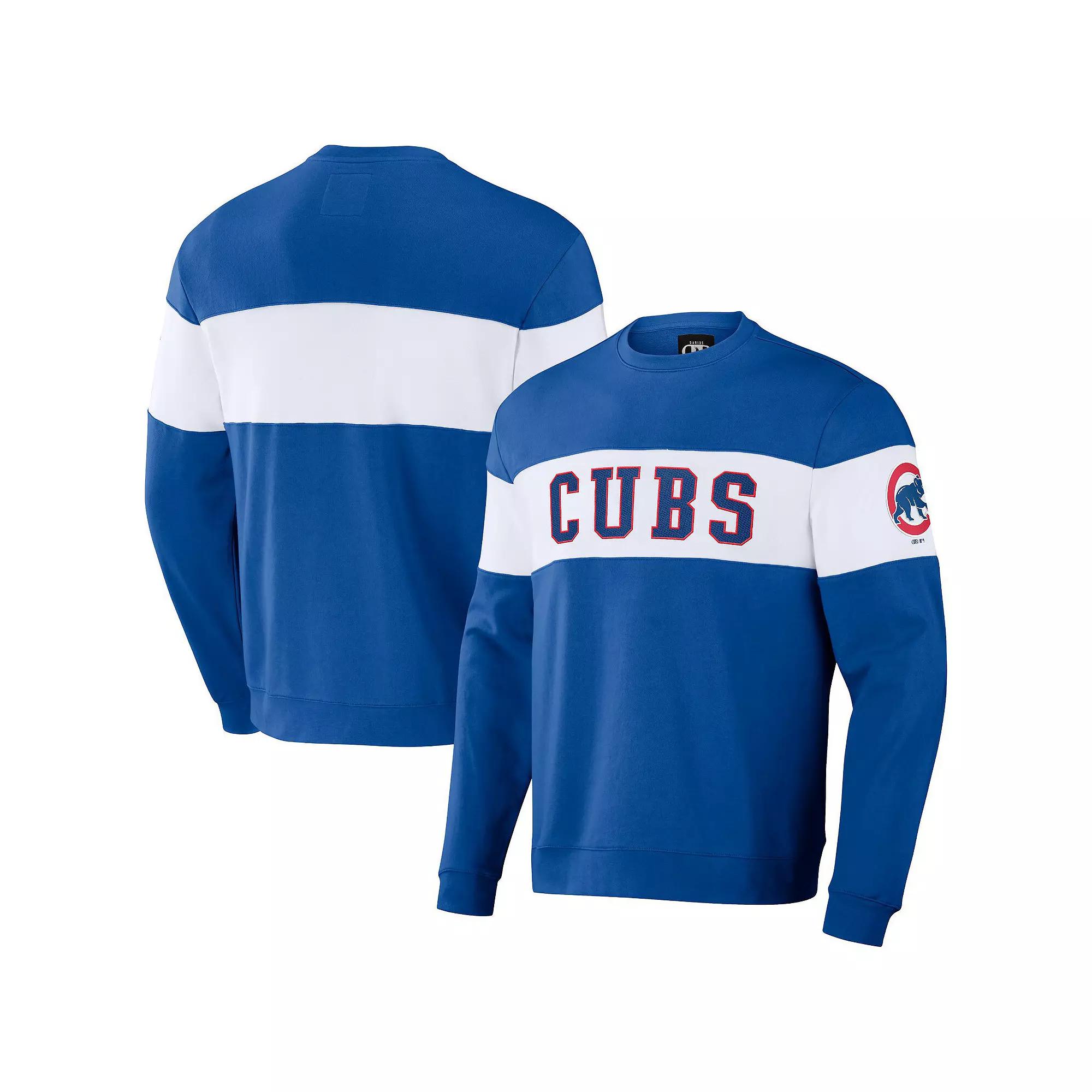 Men's Darius Rucker Collection by Fanatics Royal Chicago Cubs Stripe Pullover Sweatshirt,  Product Image
