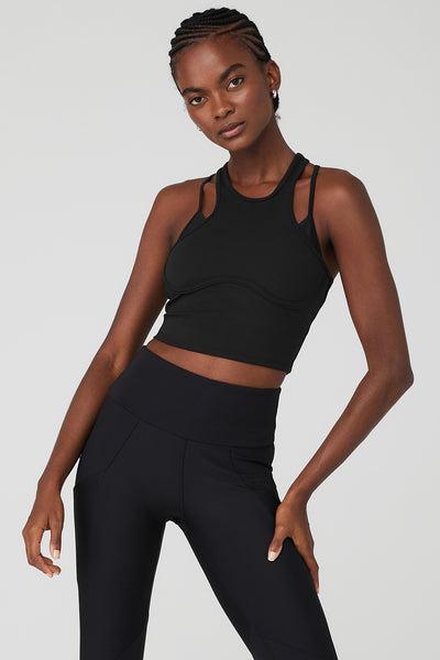 ALO | Ribbed Airlift Enchanted Bra Tank Top Size: XS Product Image