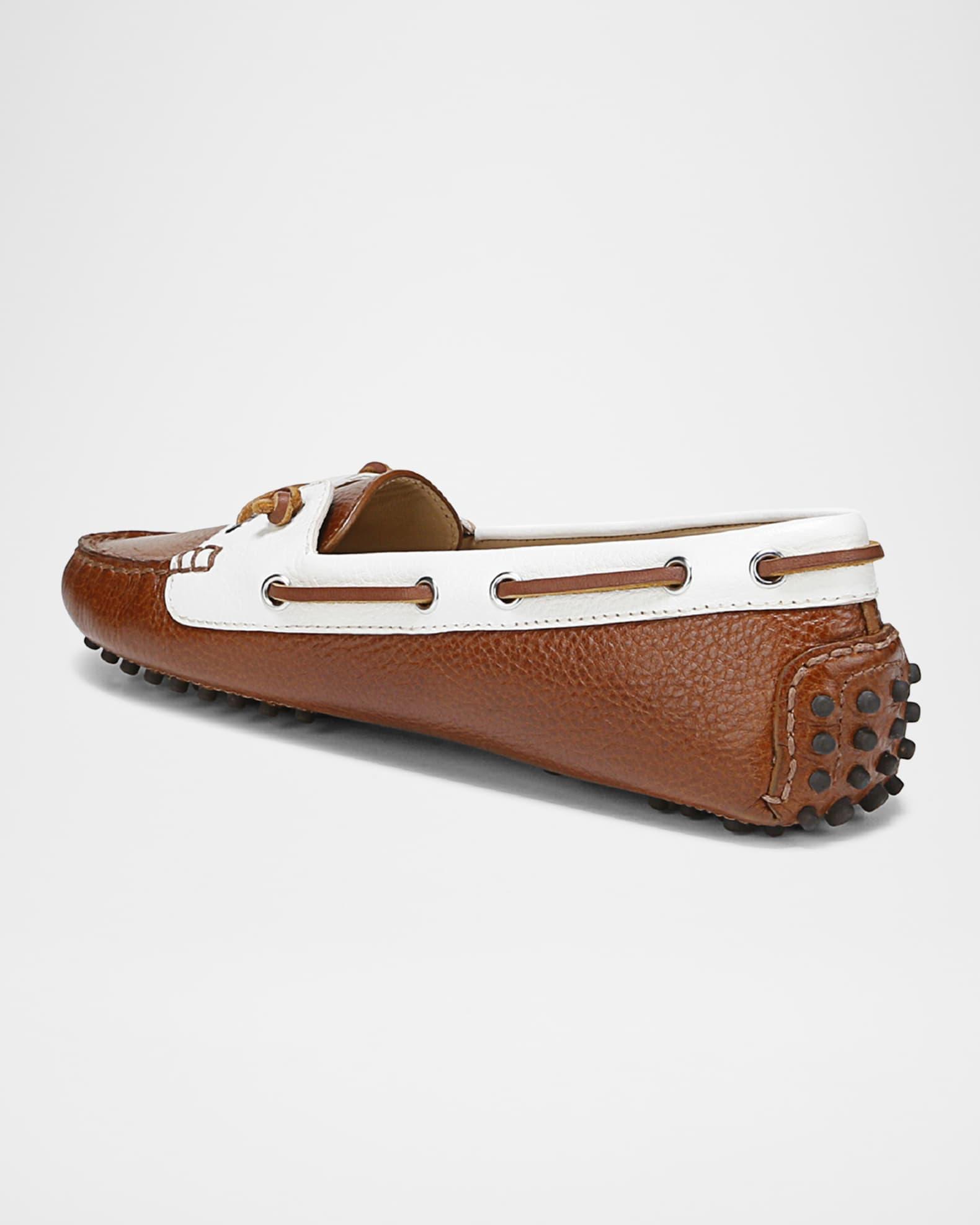 Jia Leather Driver Boat Loafers Product Image