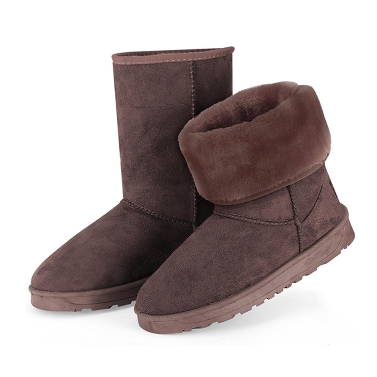 Fresh Fab Finds Women's Faux Suede Mid-Calf Boots Product Image