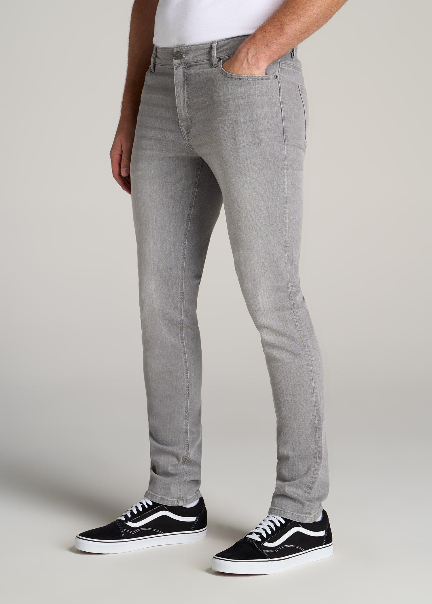 Dylan Slim Fit Jeans for Tall Men in Concrete Grey Product Image