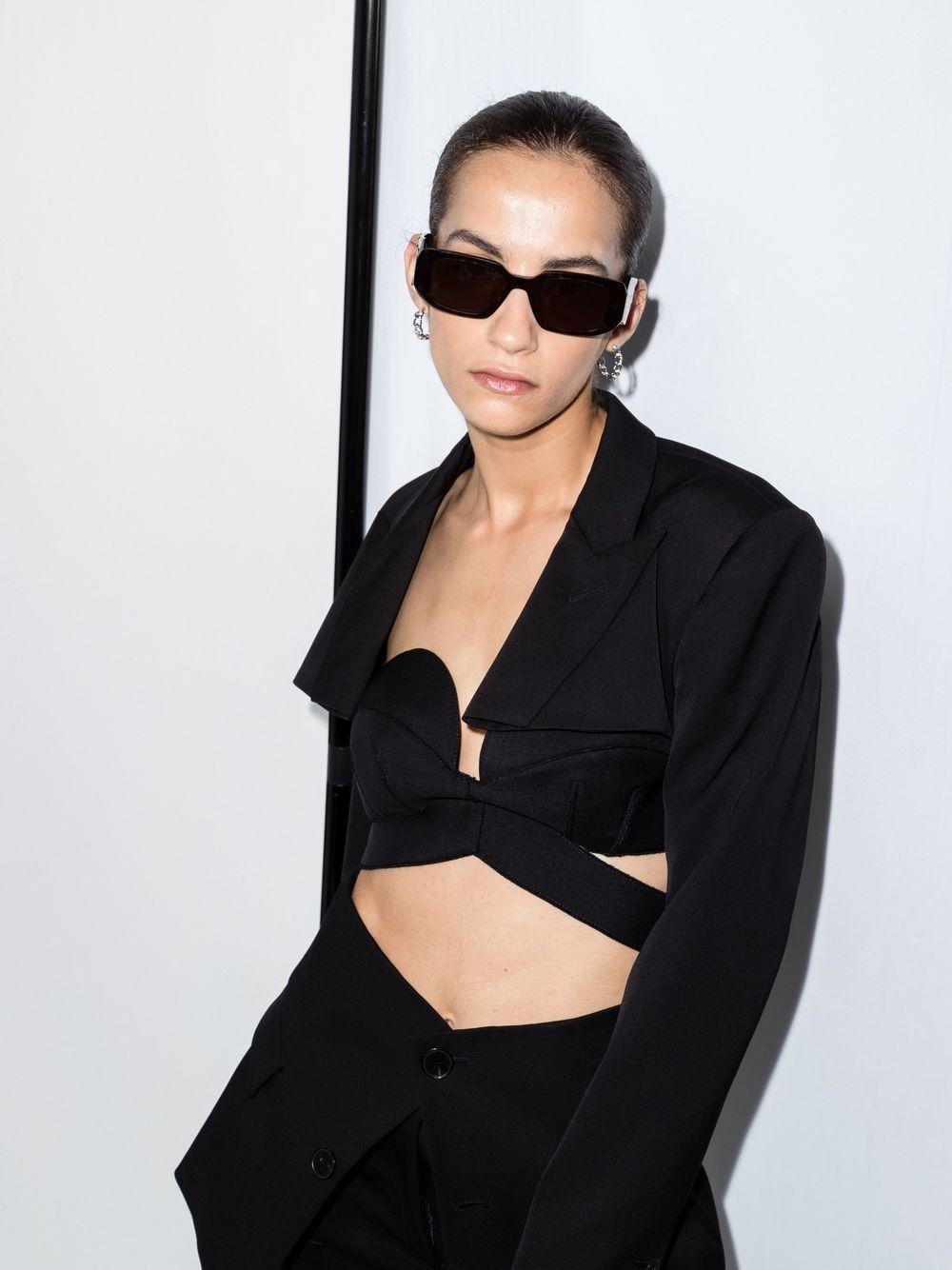 tortoiseshell square-frame sunglasses Product Image