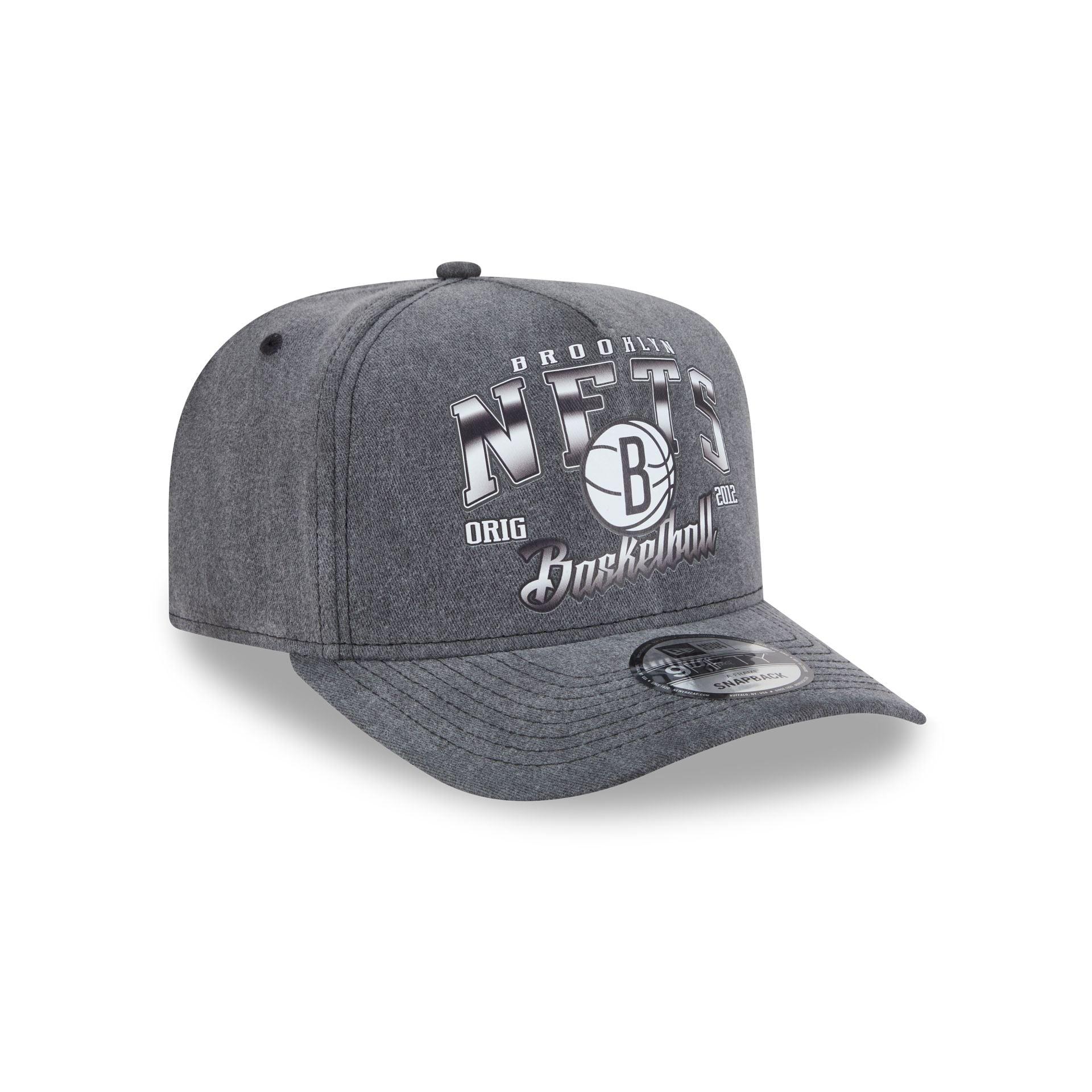 Brooklyn Nets Washed 9FIFTY A-Frame Snapback Hat Male Product Image