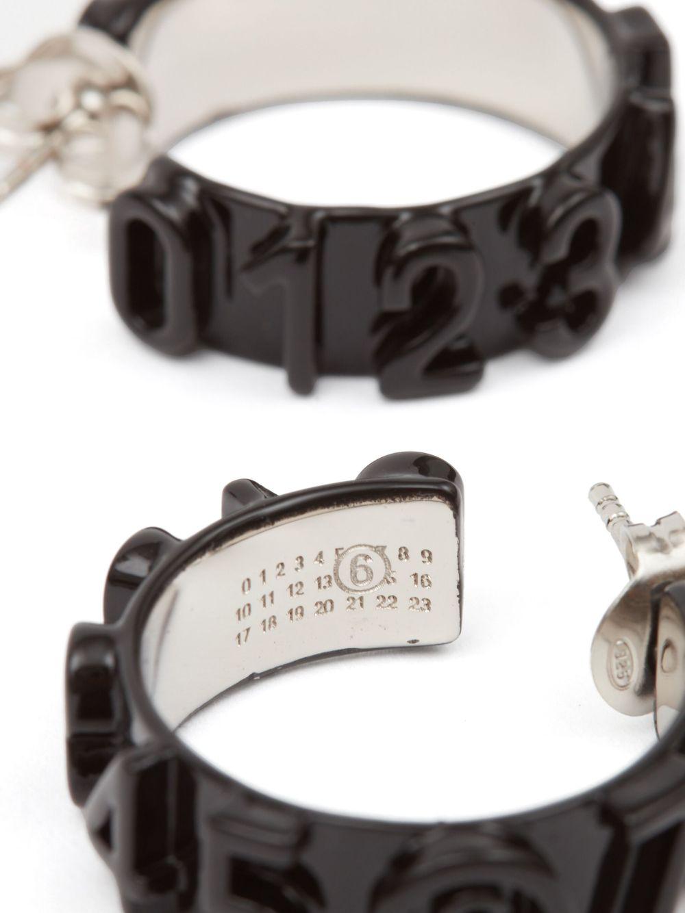 Numeric hoop earrings Product Image