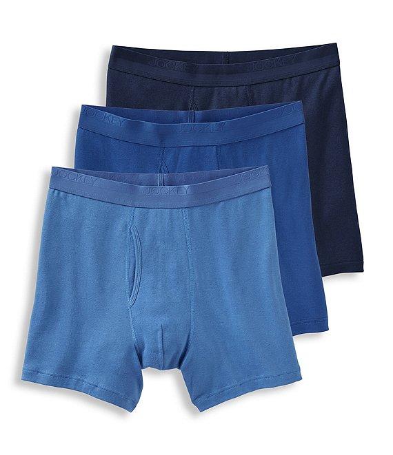 Jockey Signature Pima Cotton Mid-Rise Boxer Briefs 3-Pack Product Image