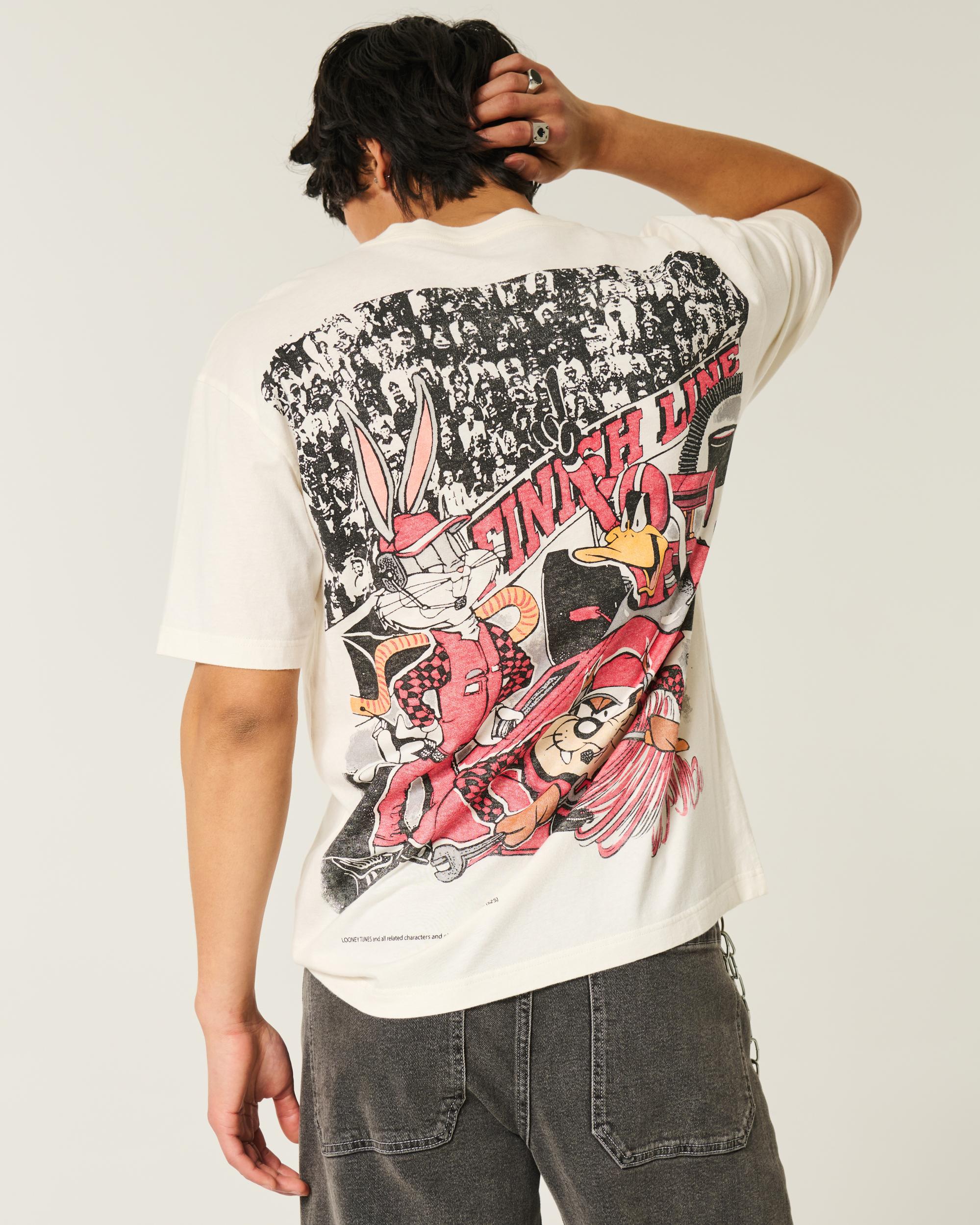 Boxy Looney Tunes Racing Graphic Tee Product Image