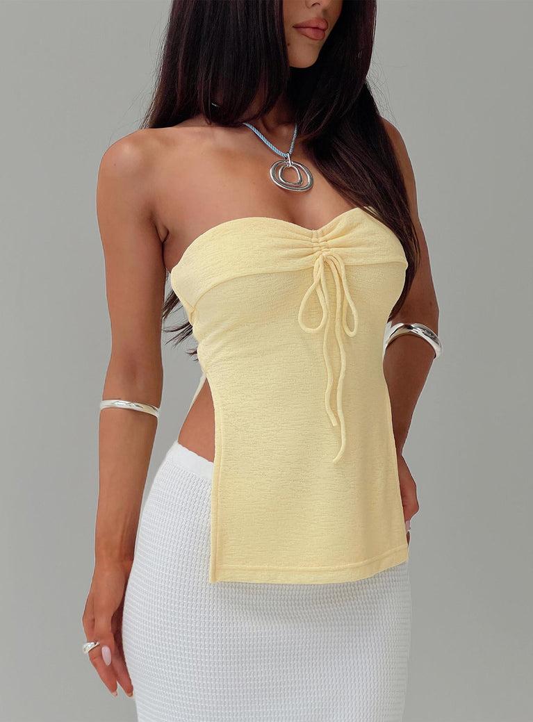 Laurenita Longline Tube Top Yellow Product Image