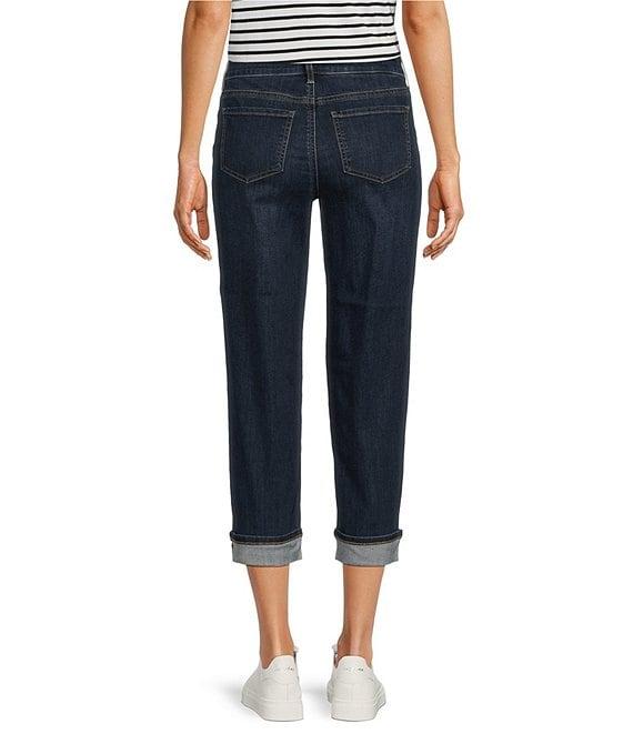 NYDJ Marilyn Cool Embrace® Stretch Denim Slim Straight Mid Rise Capri Stretch Jeans Product Image