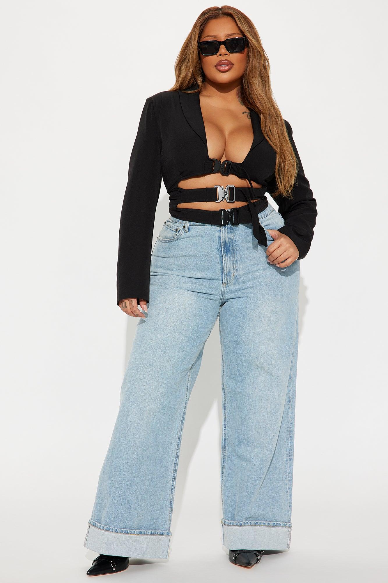 Buckle Up Babe Blazer - Black Product Image