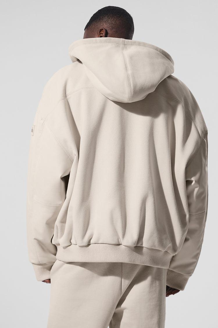 Select Hooded Bomber Jacket - Bone Product Image