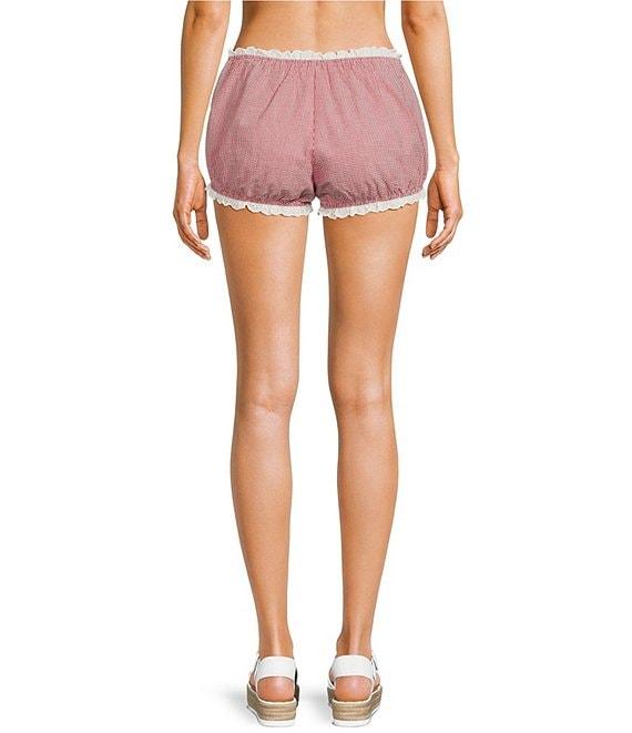 NIA Justine Pull-On Gingham Coordinating Micro Bloomer Shorts Product Image