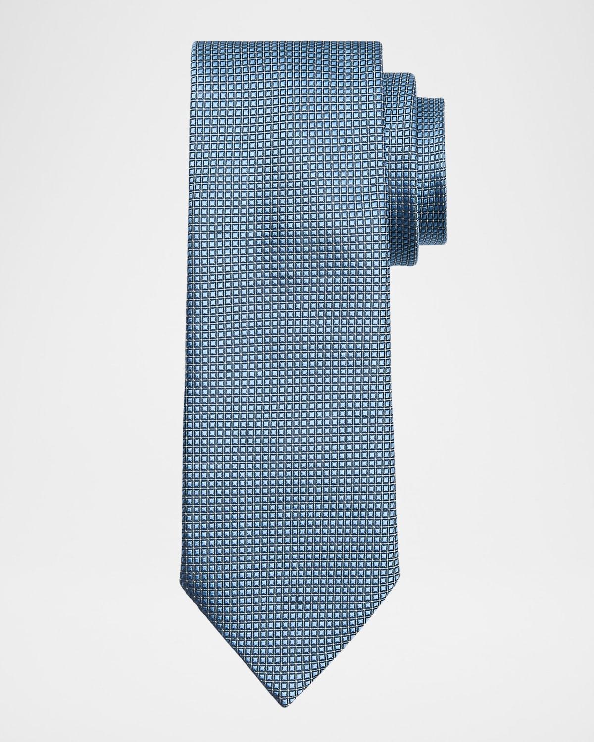 Mens Micro-Neat Silk Tie Product Image