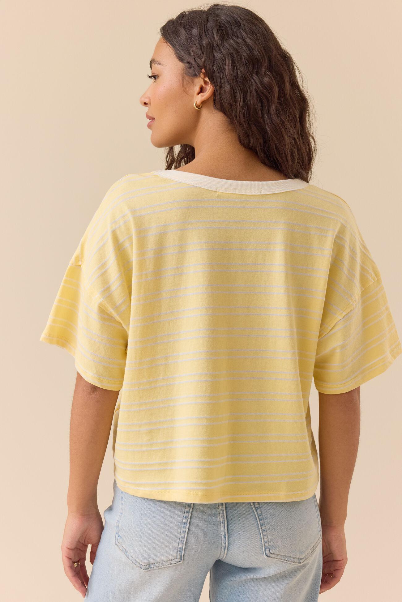Oakland Boxy Striped Tee Product Image