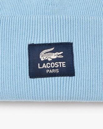 Ribbed Cotton Badge Beanie Product Image