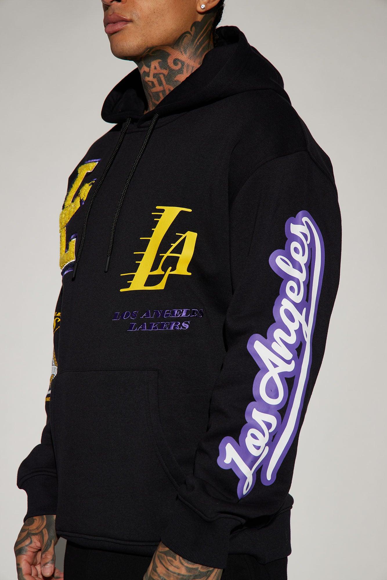 Lakers Campus Hoodie - Black Male Product Image