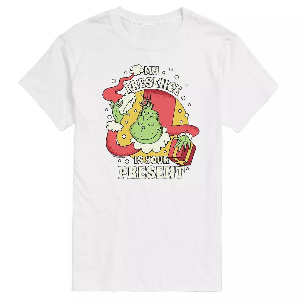 Men's Dr. Seuss The Grinch My Presence Is Your Present Graphic Tee,  Product Image