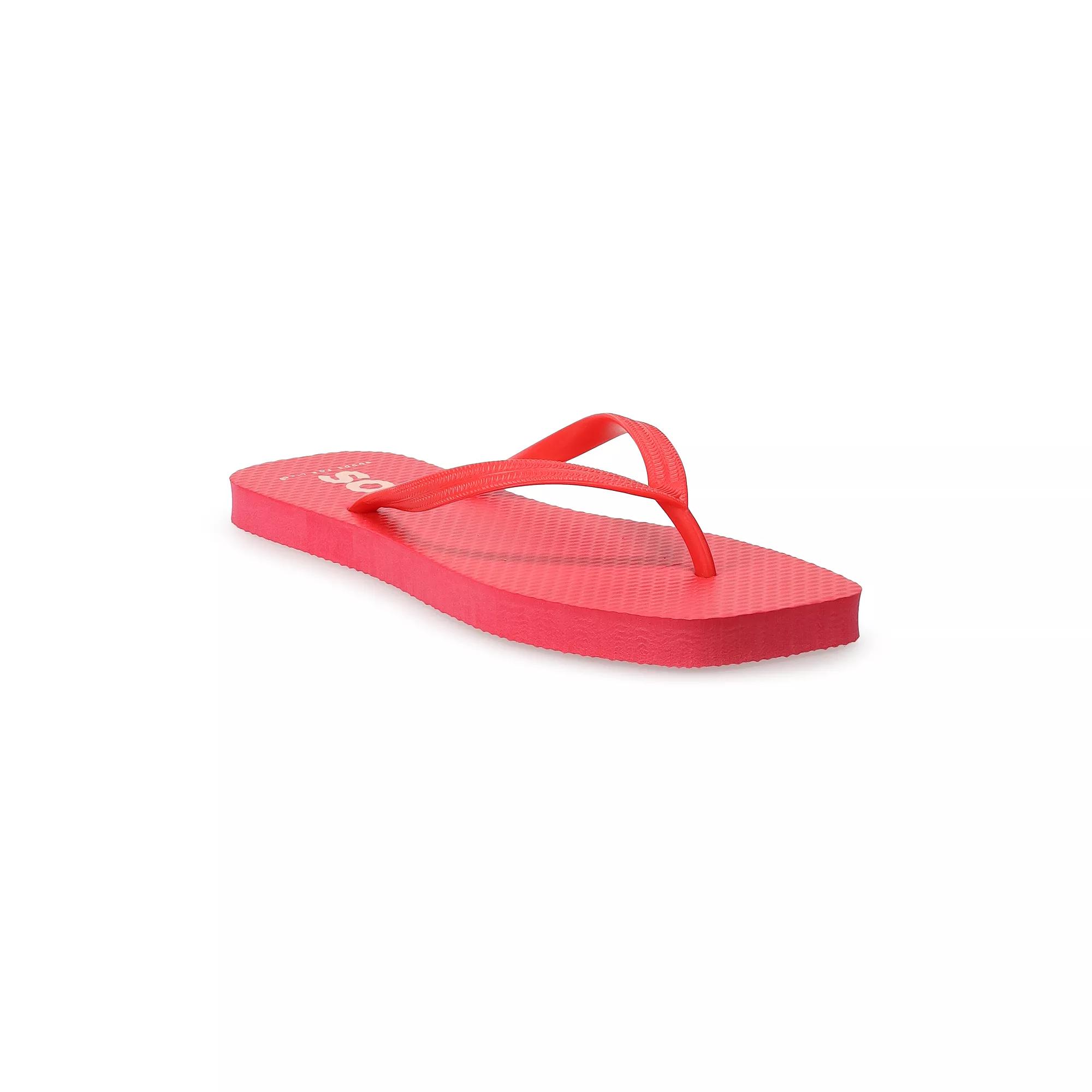 SO® Lanah Flip Flop Women's Sandals, Size: 6, Red Product Image