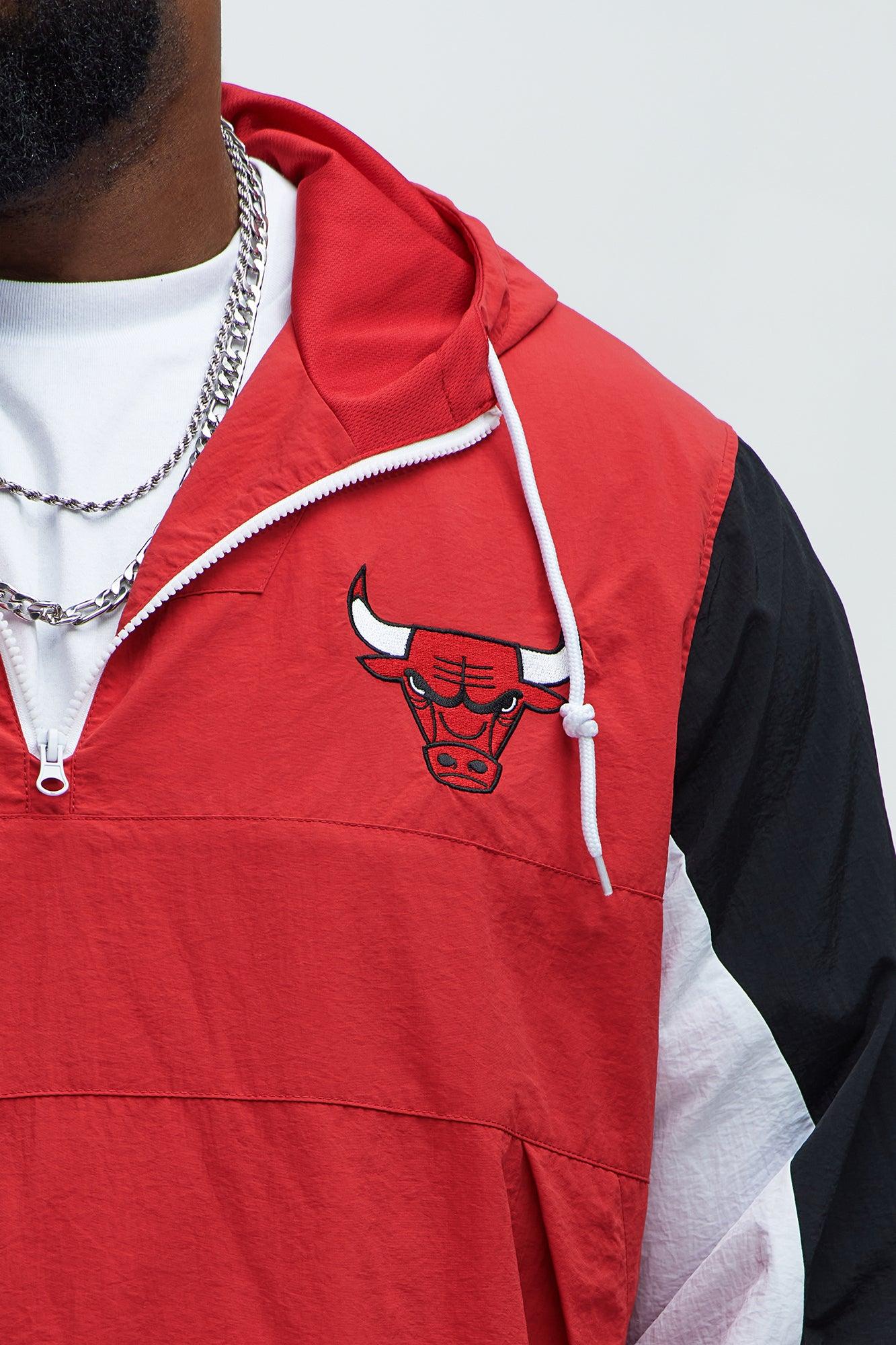 Bulls Ranger Quarter Zip Hoodie Jacket - Red Male Product Image