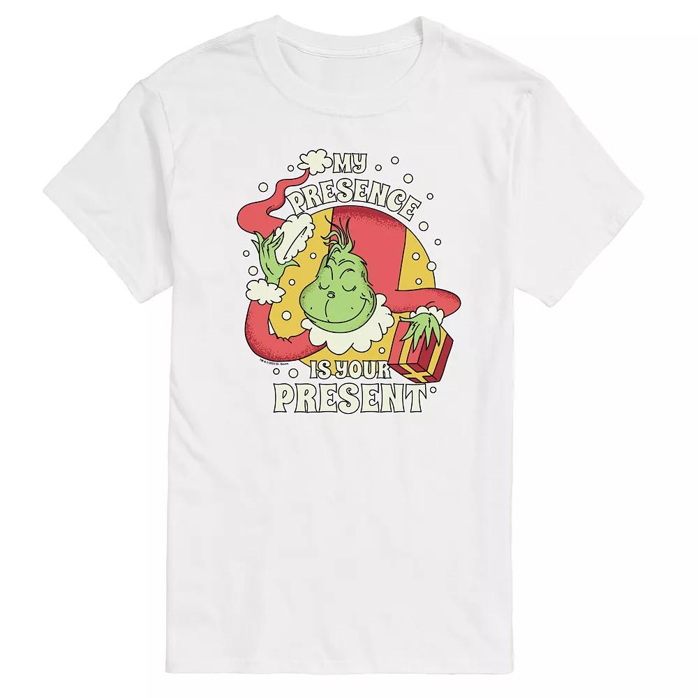 Men's Dr. Seuss The Grinch My Presence Is Your Present Graphic Tee,  Product Image