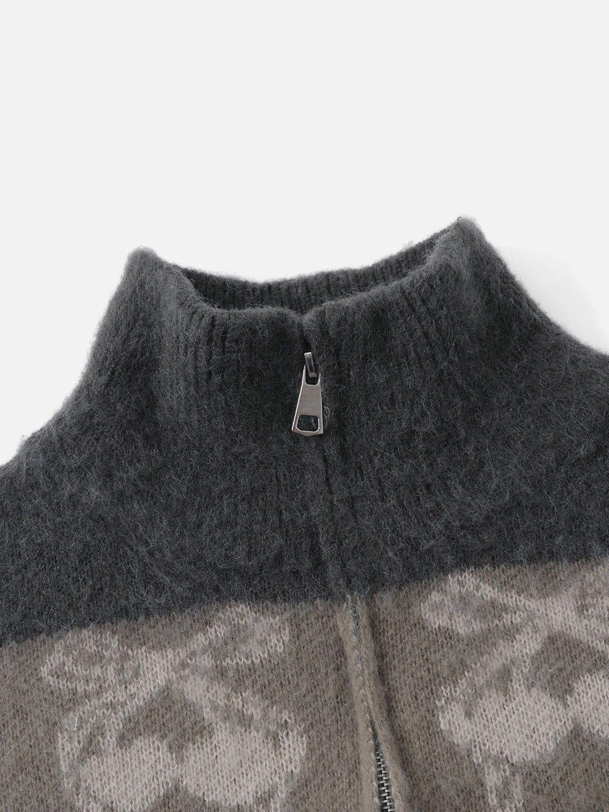 Aelfric Eden Stripe Bow Zip Up Cardigan Female Product Image