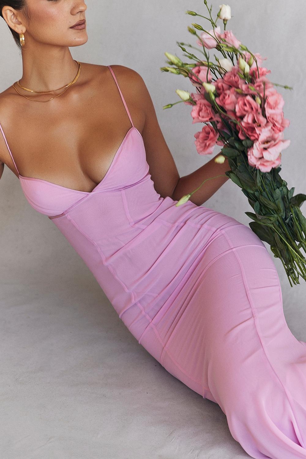 Loren  pink maxi dress Product Image
