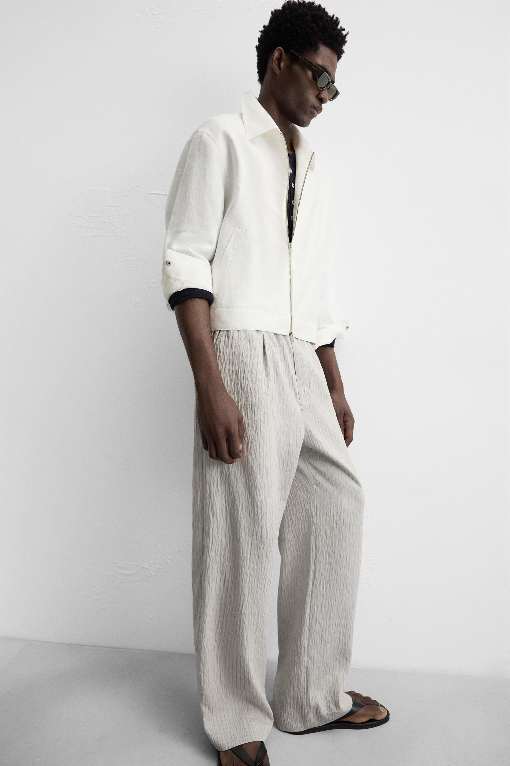 STRIPED FLOWY PANTS Product Image
