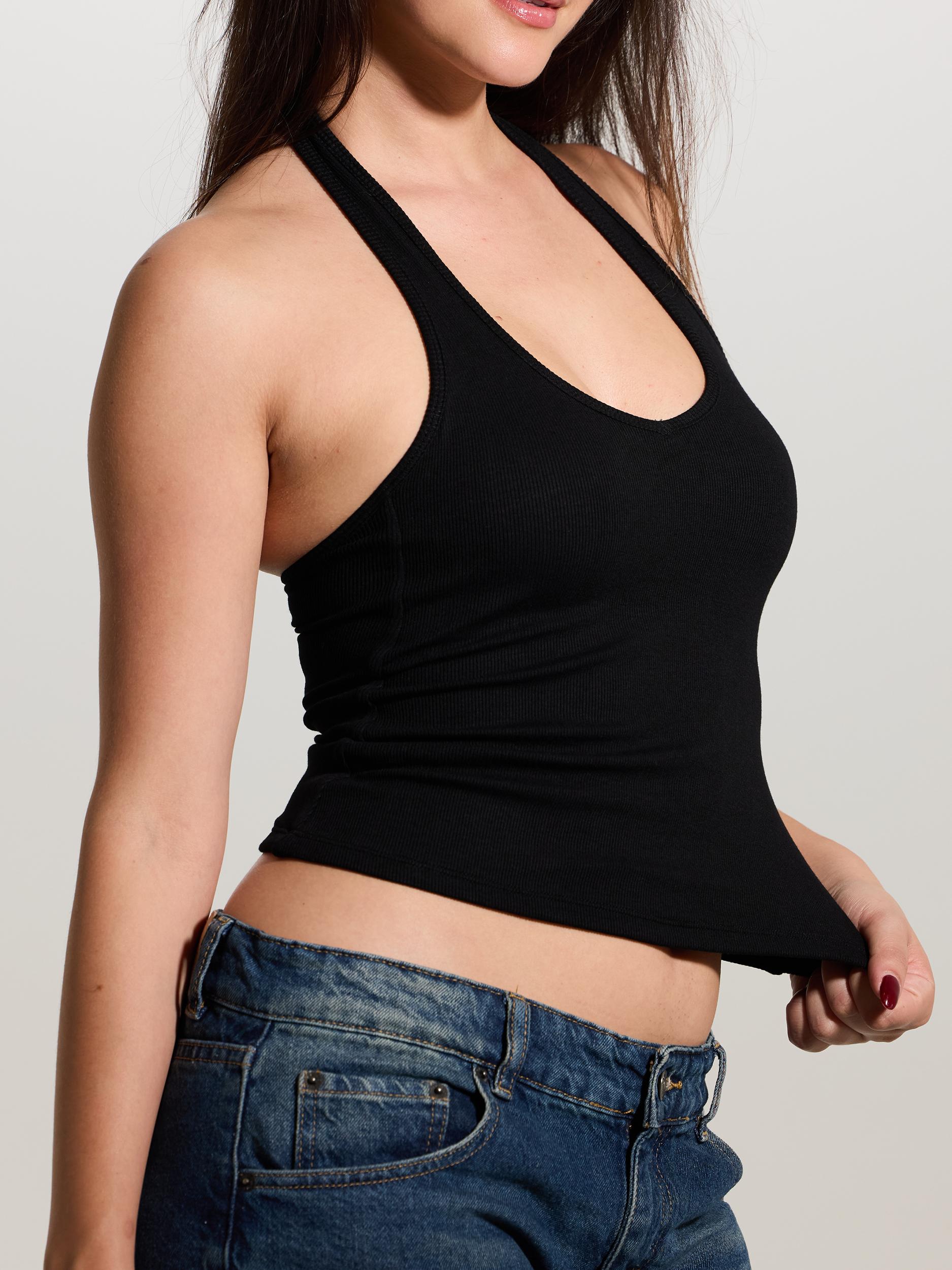 Ribbed Halter Brami Product Image