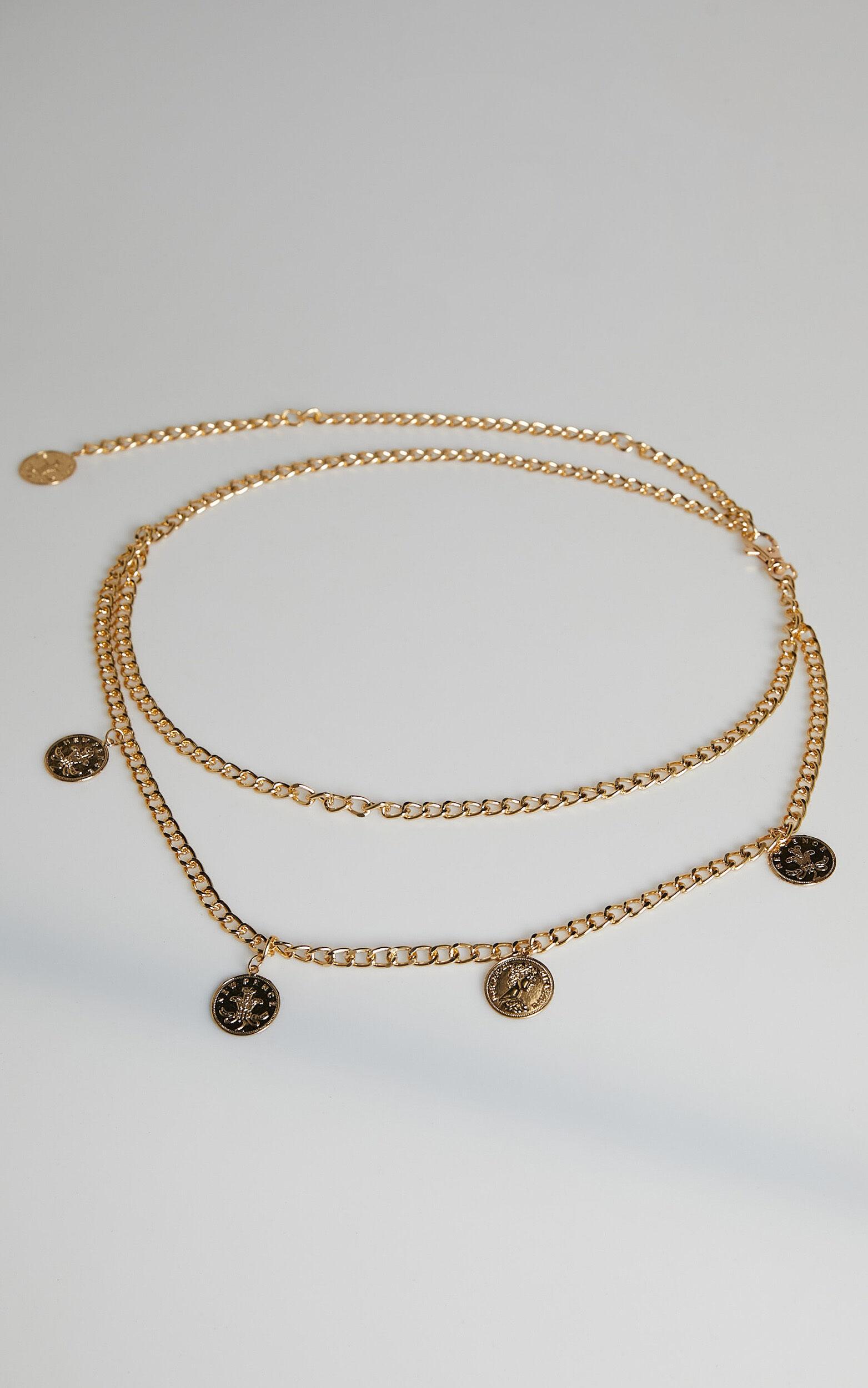 Shelbey Chain Belt in Gold Product Image