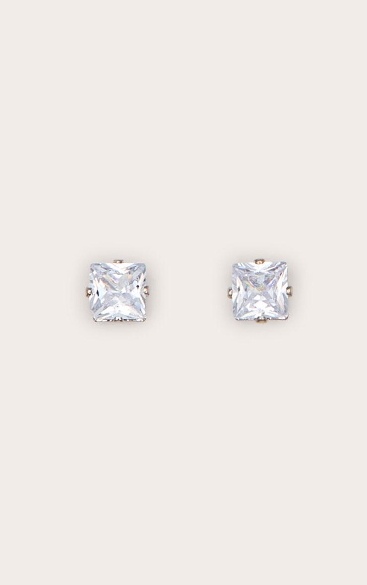 Valeane Silver Crystal Studs Product Image