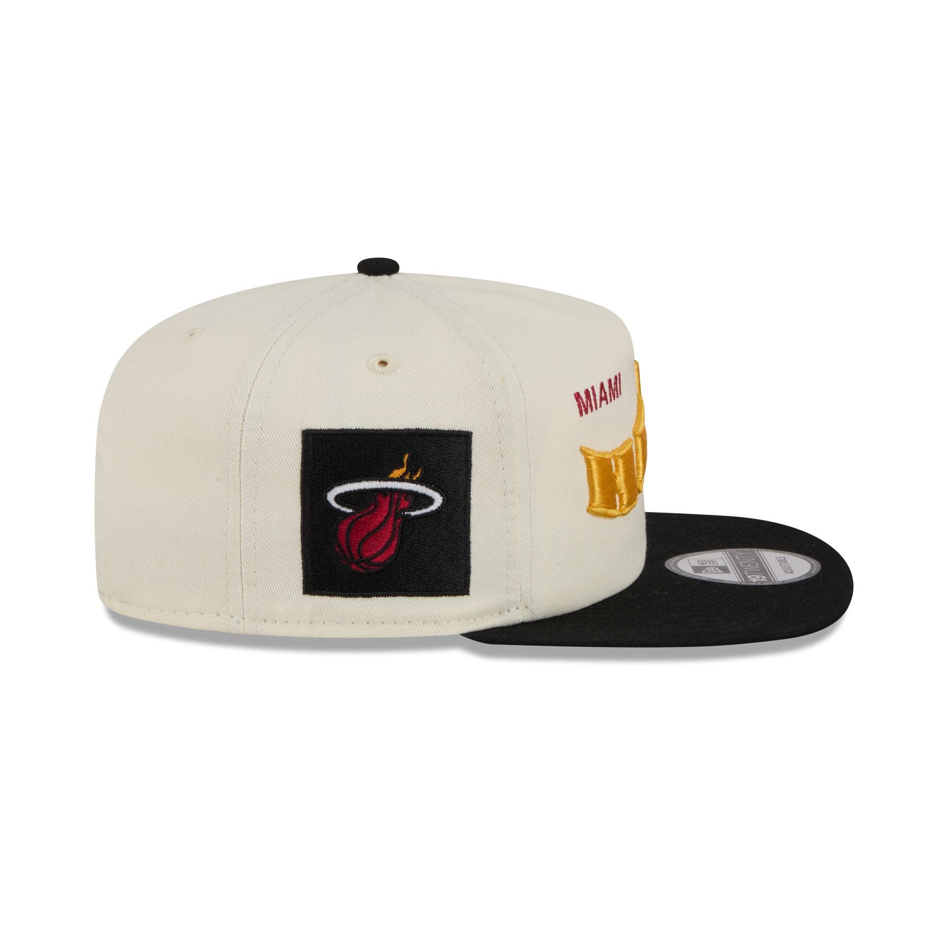 Miami Heat Conference Script Chrome White 19TWENTY Adjustable Hat Male Product Image