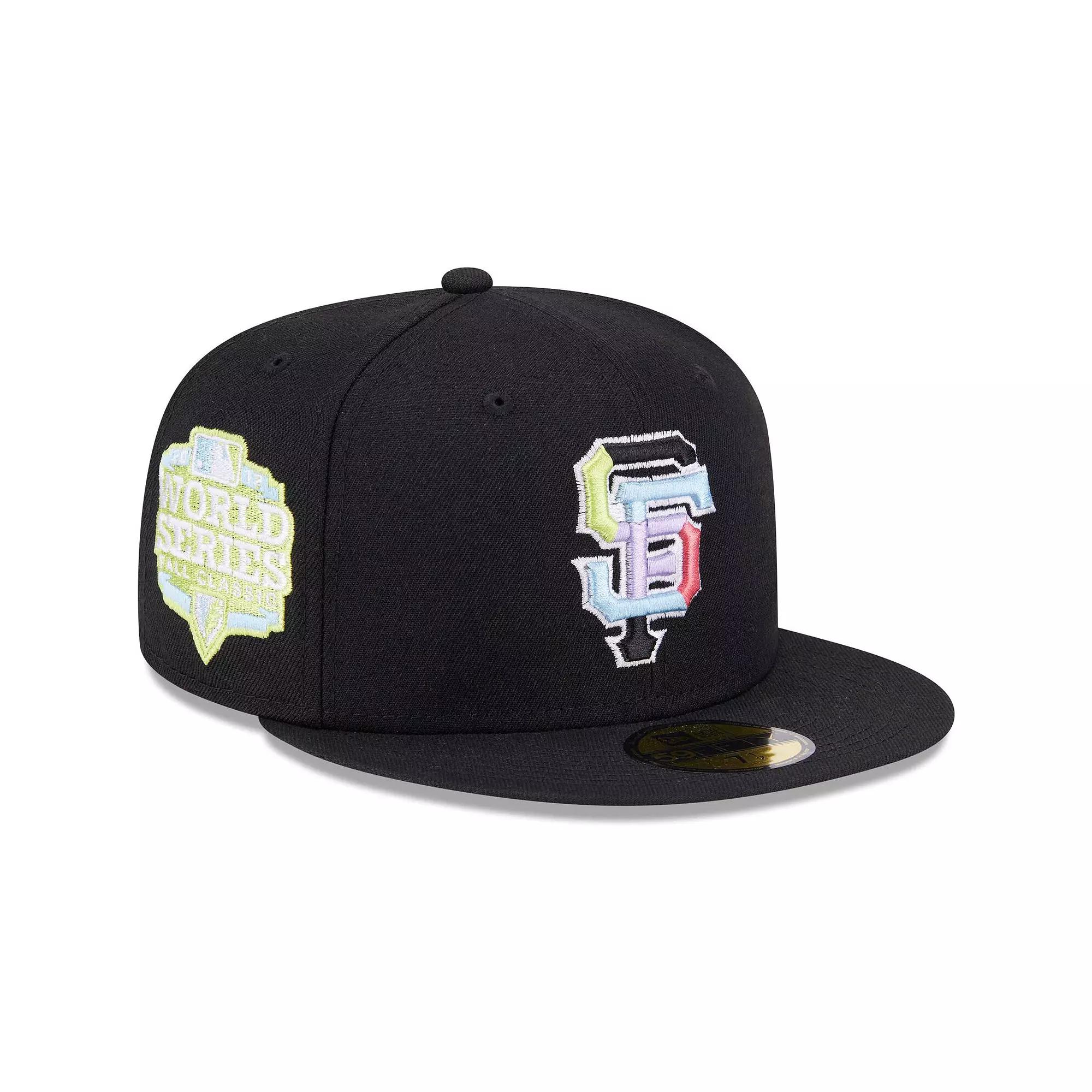 Men's New Era Black San Francisco Giants Multi-Color Pack 59FIFTY Fitted Hat,  Product Image