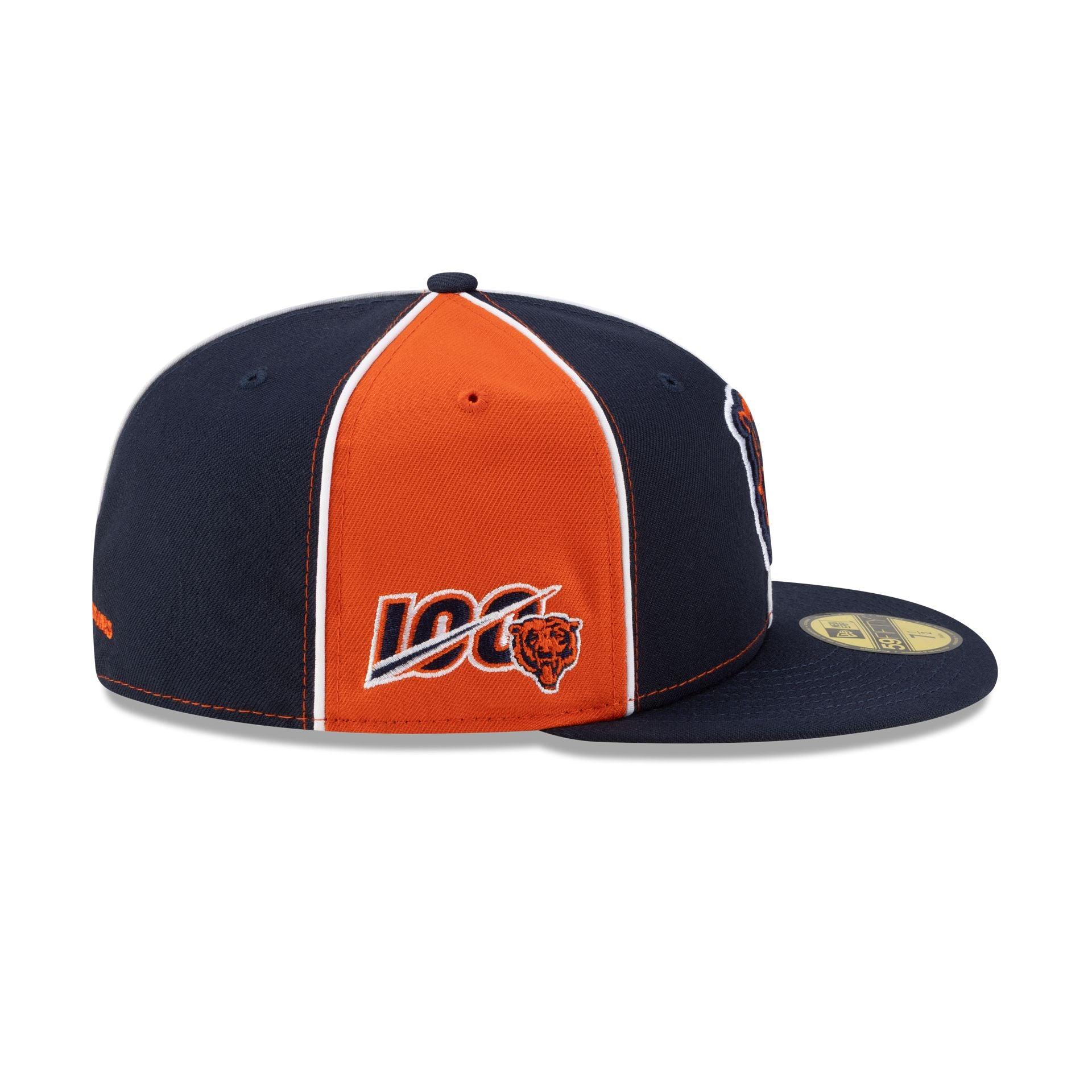 Chicago Bears Two-Tone Pinwheel 59FIFTY Fitted Hat Male Product Image