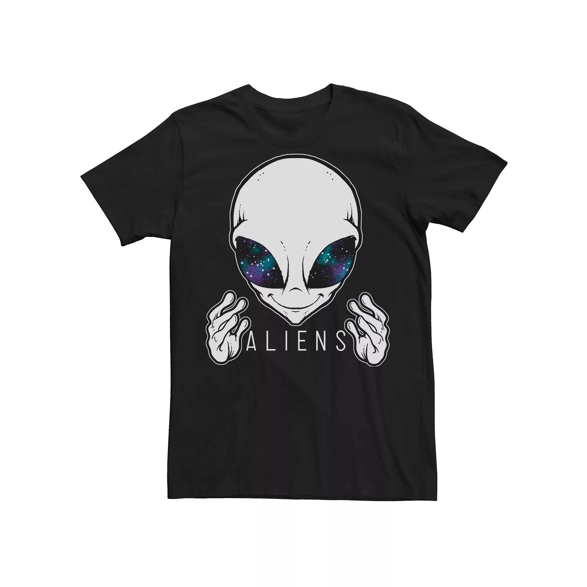 Men's Alien Galaxy Eyes Graphic Tee,  Product Image
