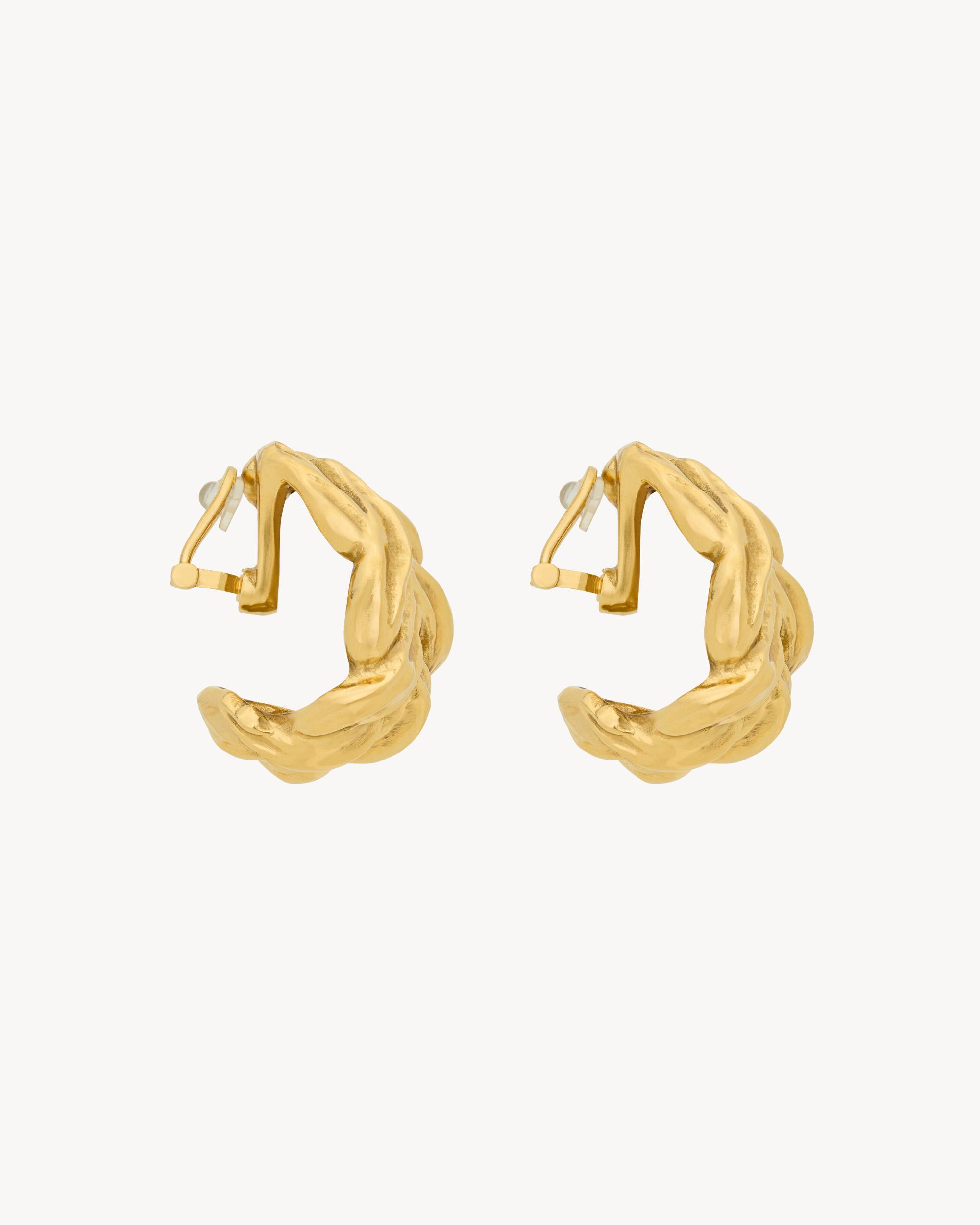 WHEAT CHAIN EARRINGS IN METAL Product Image