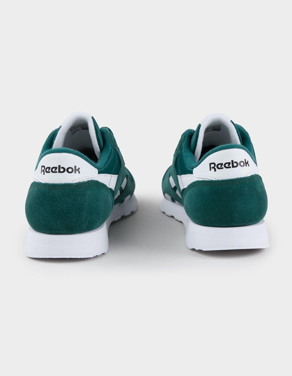 REEBOK Classic Nylon Shoes - GREEN/WHITE Product Image