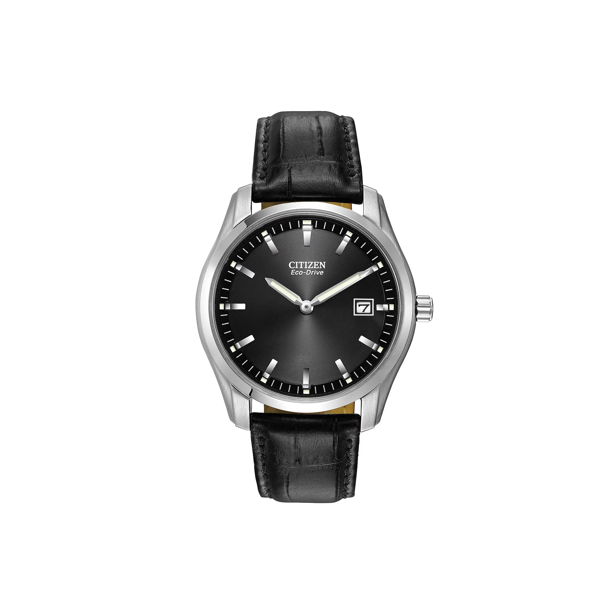 Citizen Eco-Drive Men's Leather Watch - AU1040-08E,  Product Image