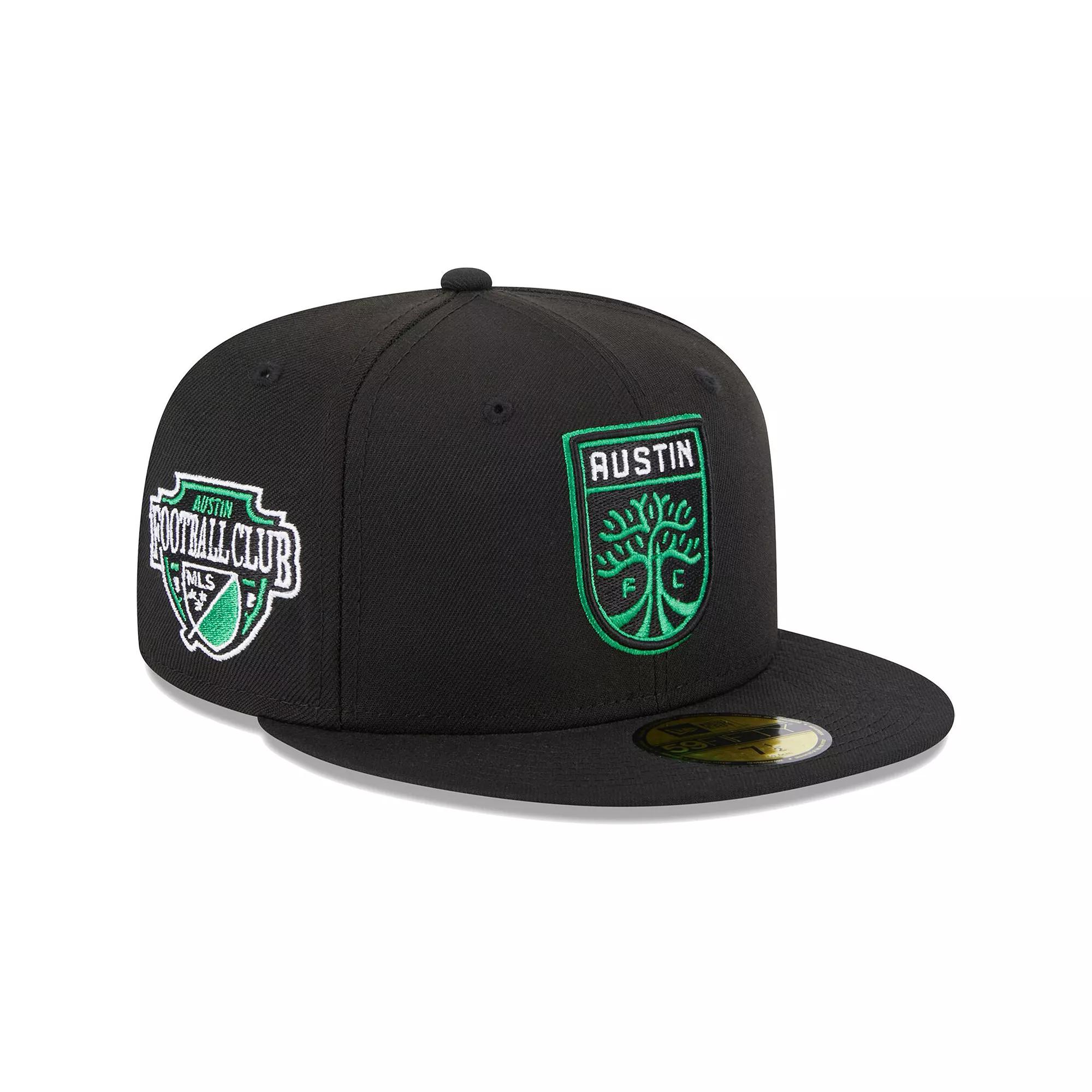 Men's New Era Black Austin FC Patch 59FIFTY Fitted Hat, Size: 7 3/8, Afc Black Product Image