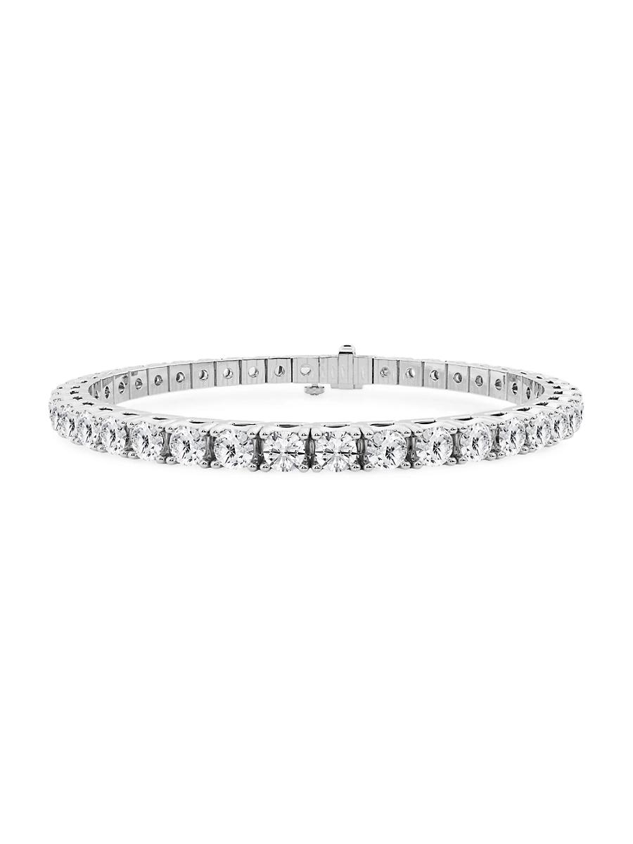 Womens Platinum & Round Lab-Grown Diamond 4-Prong Tennis Bracelet/5.00-20.00 TCW Product Image