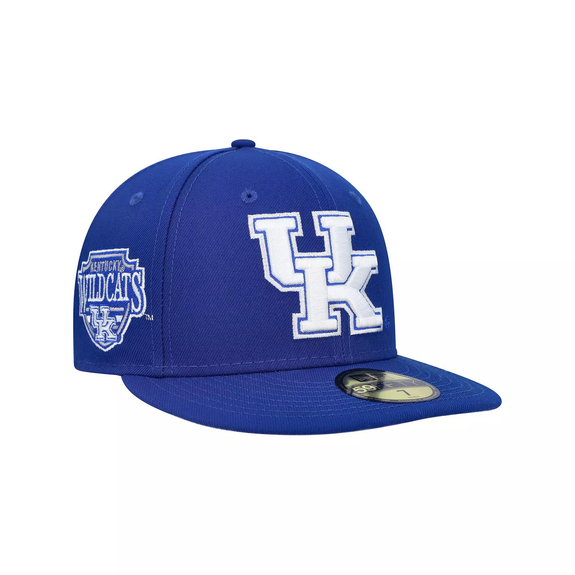 Men's New Era Royal Kentucky Wildcats Patch 59FIFTY Fitted Hat, Size: 7, Blue Product Image