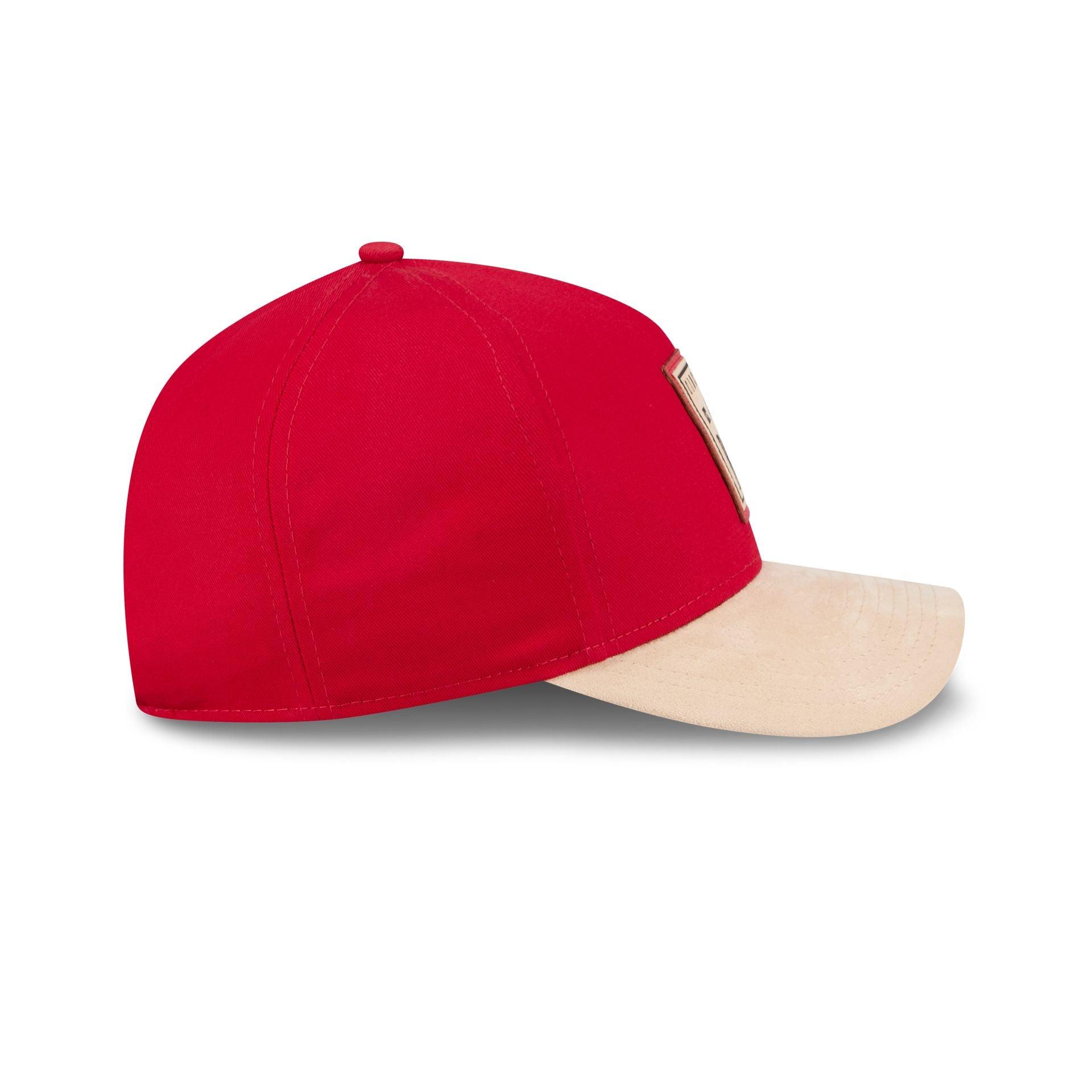Cincinnati Reds Suede Patch 9FORTY M-Crown A-Frame Adjustable Hat Male Product Image