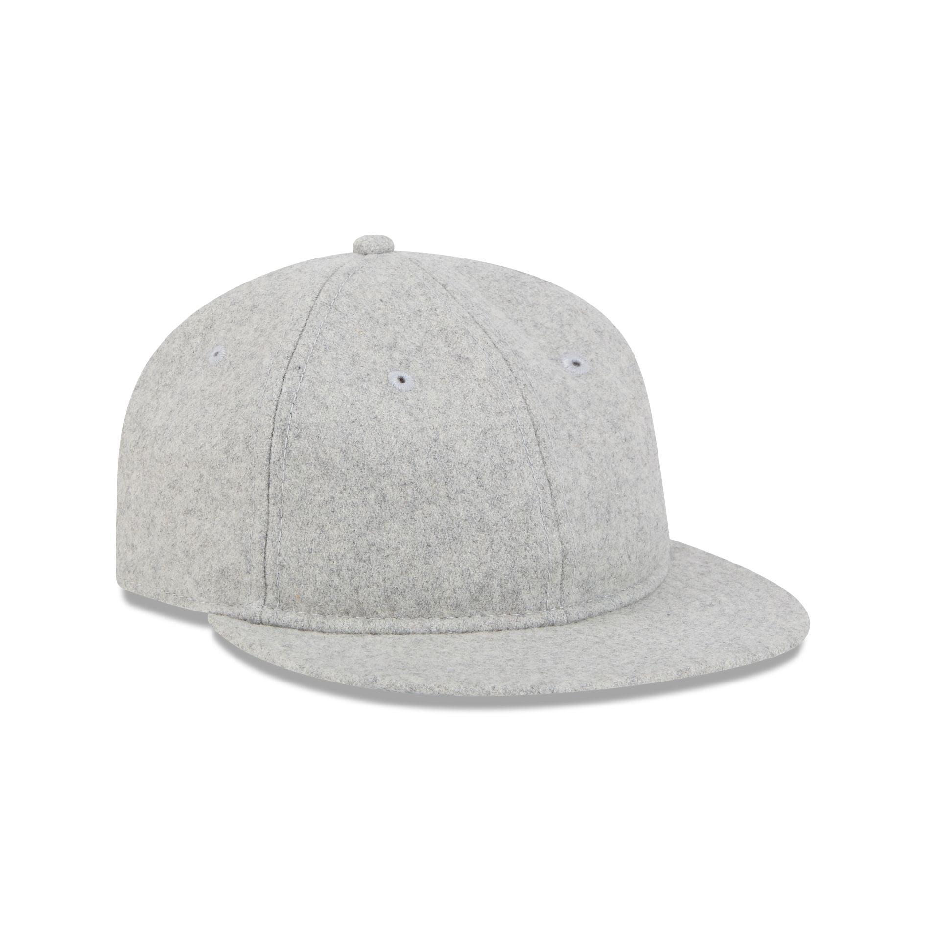 New Era Cap Heather Gray Melton Wool Retro Crown 9FIFTY Strapback Hat Male Product Image