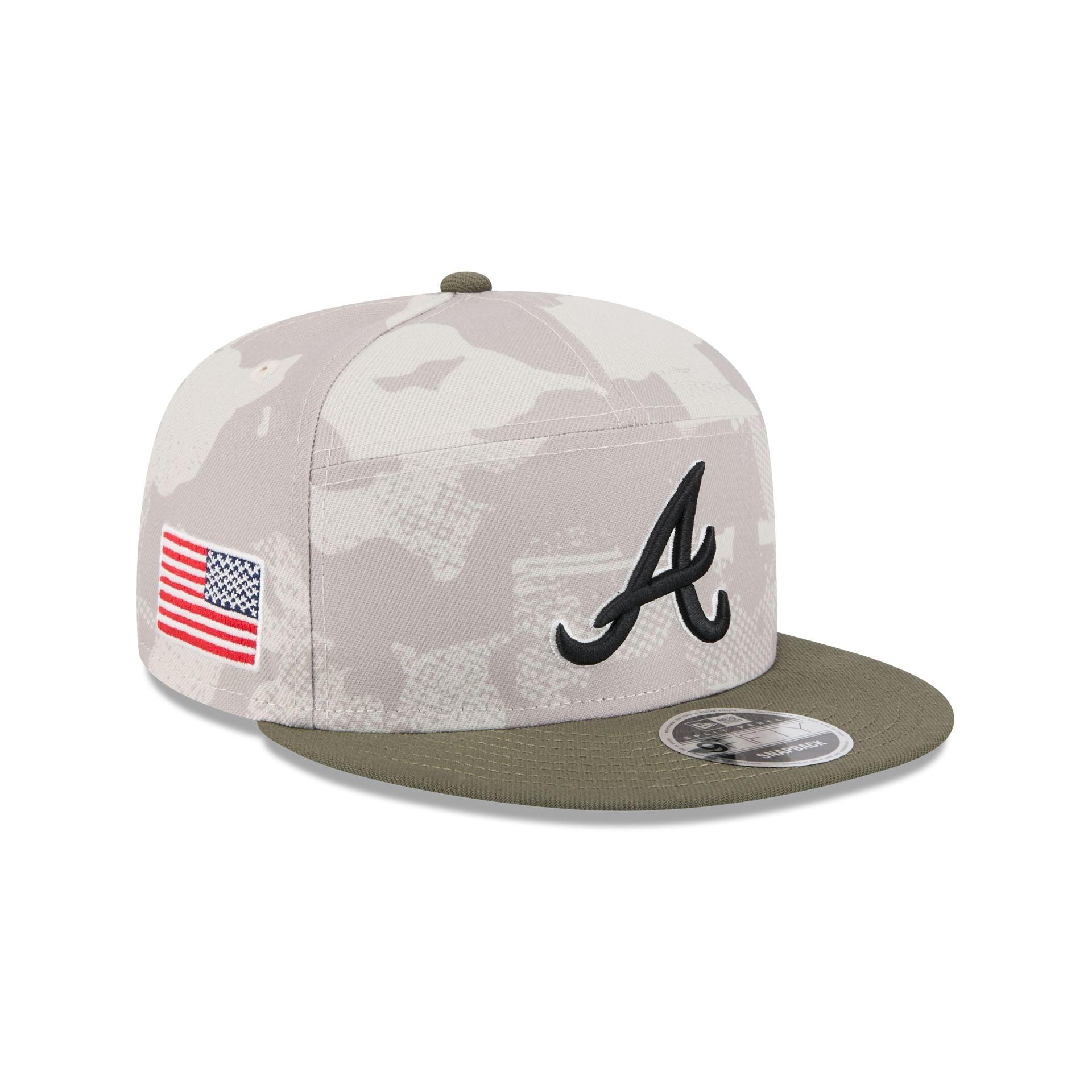 Atlanta Braves Armed Forces Day 2025 Split Panel 9FIFTY Snapback Hat Male Product Image